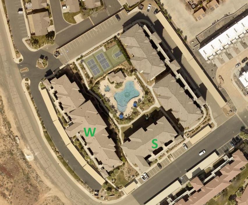 W307 Third Floor 3-Bedroom Pool View St. George Exterior foto